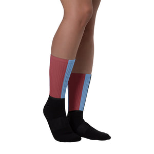 Windrush Retro Black foot socks by Robert Bowen - Robert Bowen Tees