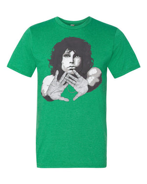 Jim Morrison by Robert Bowen Short Sleeve T-Shirt - Robert Bowen Tees
