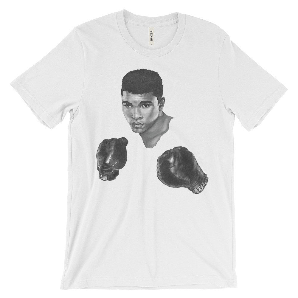 Mo Ali Boxing Unisex Short Sleeve T-Shirt Illustrated by Robert Bowen - Robert Bowen Tees
