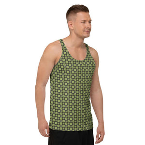 Unisex Green Beads Tank Top