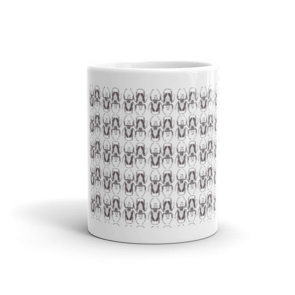 Black & White Beetles Opposites Print Mug - Robert Bowen Tees