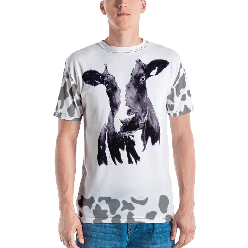 Mad Cow Hem Illustrated by Robert Bowen Men's T-shirt - Robert Bowen Tees