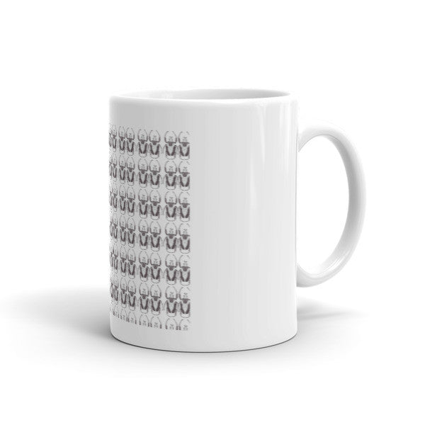 Black & White Beetles Standing Repeat Mug - Robert Bowen Tees