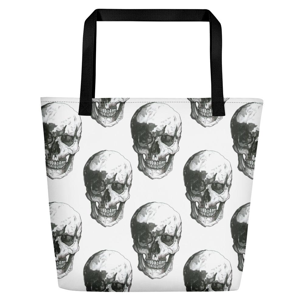 Skulls Beach Bag by Robert Bowen - Robert Bowen Tees