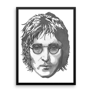 JL Framed Poster Illustrated by Robert Bowen - Robert Bowen Tees