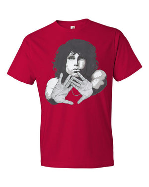 Jim Morrison by Robert Bowen Short Sleeve T-Shirt - Robert Bowen Tees