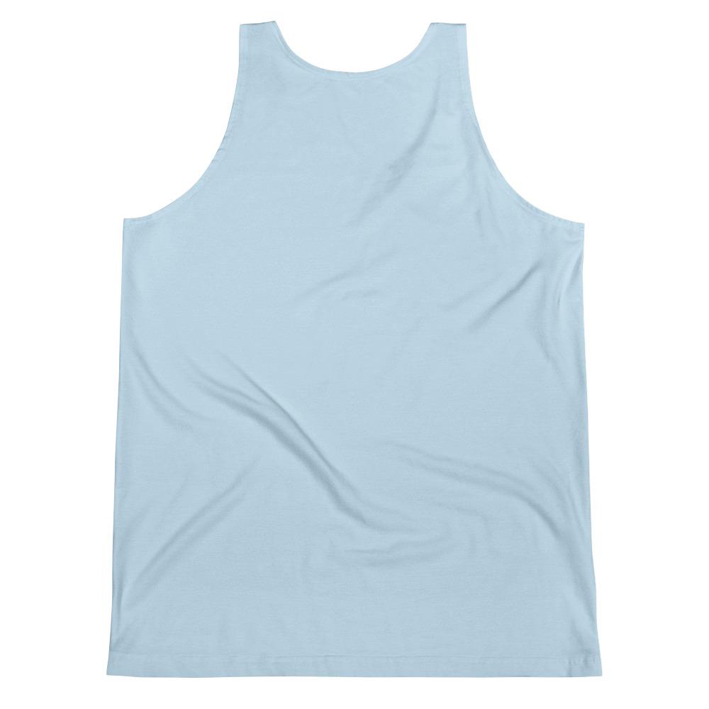 Blue Skull Collar Bone Unisex Tank Top by Robert Bowen - Robert Bowen Tees