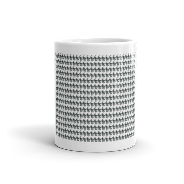 Skulls Repeat Pattern Mug by Robert Bowen - Robert Bowen Tees