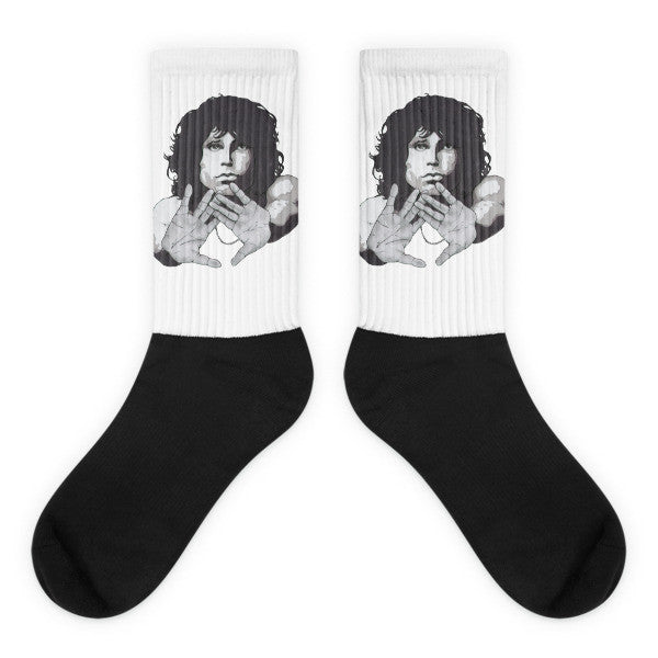 New Jim Morrioson by Robert Bowen Black Foot Socks - Robert Bowen Tees