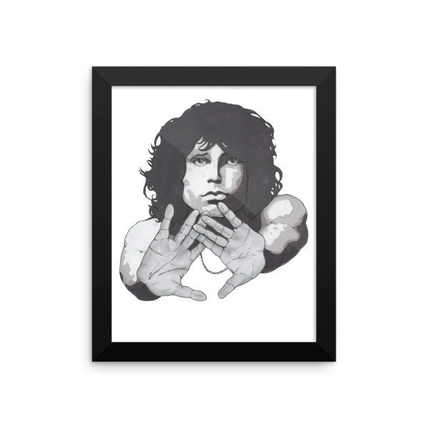 Jim Morrison by Robert Bowen Framed Poster - Robert Bowen Tees