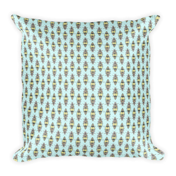 Retro Beetles by Robert Bowen Cushion - Robert Bowen Tees