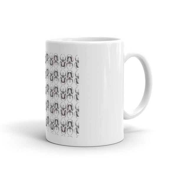 Black & White Beetles Opposites Print Mug - Robert Bowen Tees