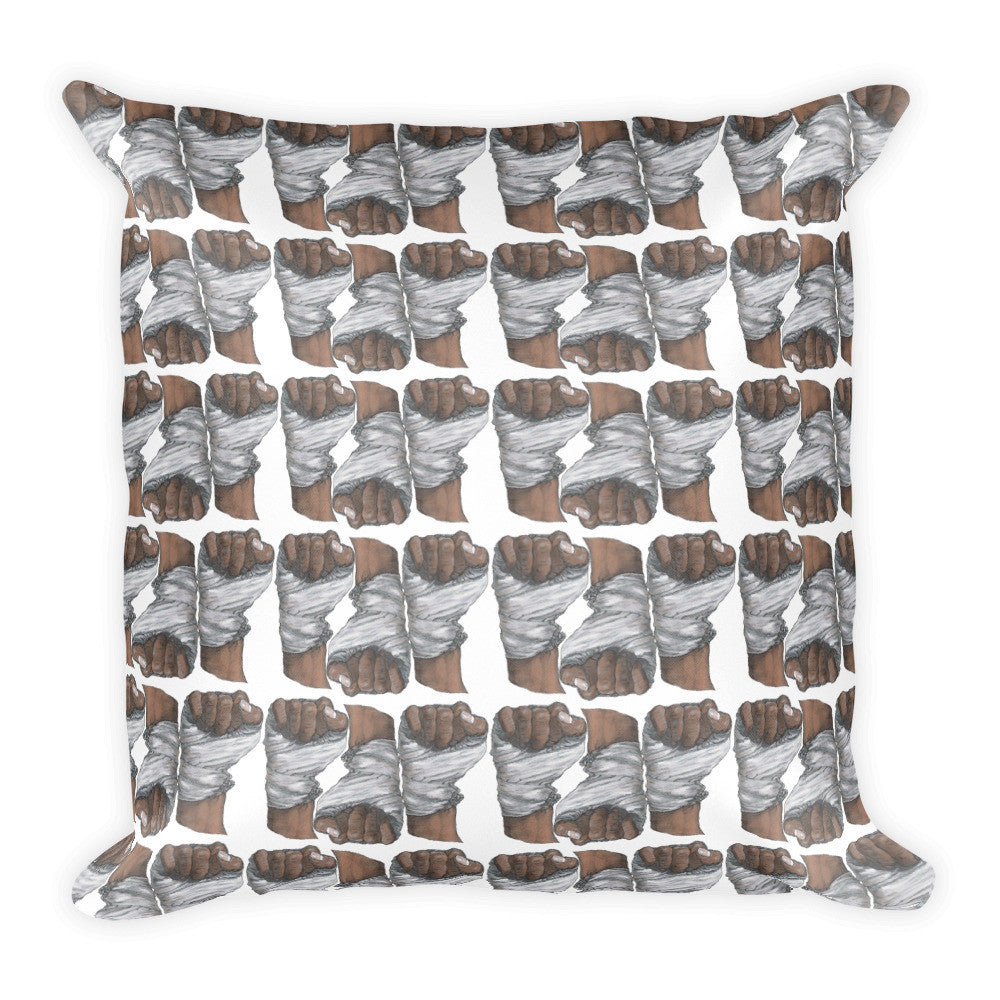 Muhammad  Ali Square Cushion by Robert Bowen - Robert Bowen Tees