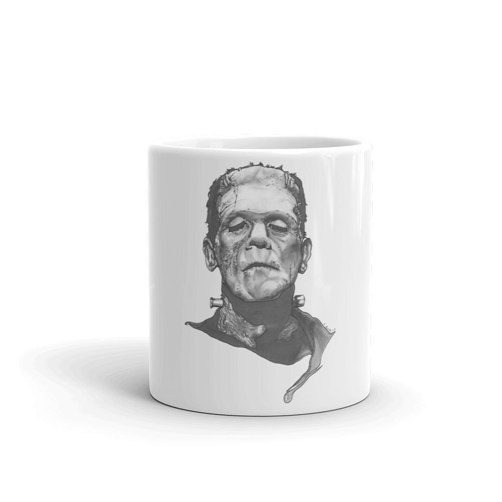 Frankenstein Mug Illustrated by Robert Bowen - Robert Bowen Tees