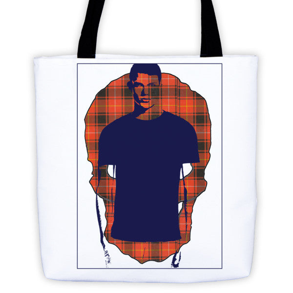Tartan Man Tote Bag by Robert Bowen - Robert Bowen Tees