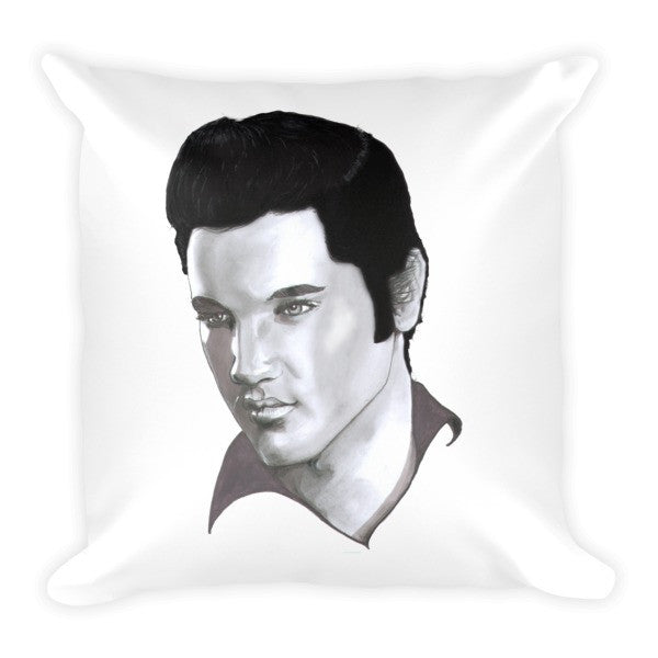 Elvis Presley The Legend Black Ink Cushion - Robert Bowen Tees