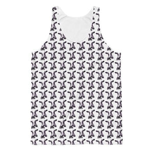 Mad Cow Repeated llustrated by Robert Bowen Unisex Tank Top - Robert Bowen Tees