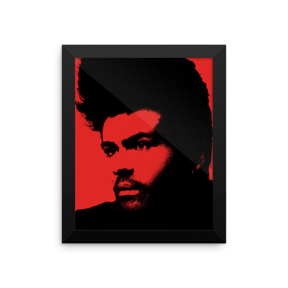 GM Red Framed Poster by Robert Bowen - Robert Bowen Tees