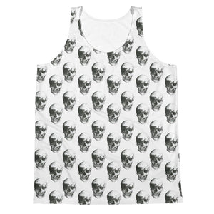 Polka Skulls by Robert Bowen Unisex Tank Top - Robert Bowen Tees
