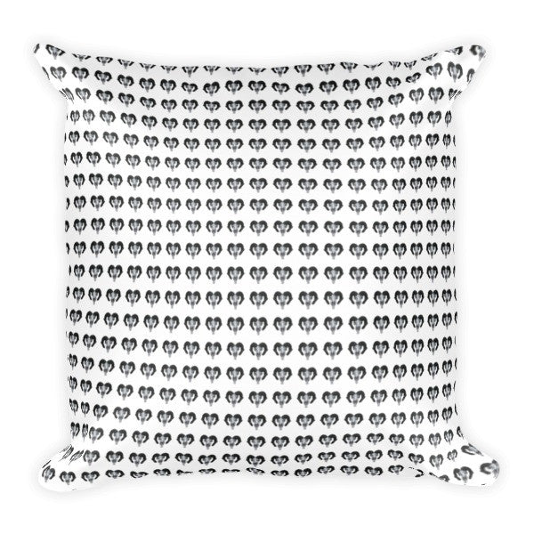 Ram Skull Concave Turned Horns Repeat Cushion by Robert Bowen - Robert Bowen Tees