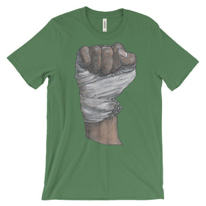 Muhammed Fist Unisex Short Sleeve T-Shirt Illustrated by Robert Bowen - Robert Bowen Tees