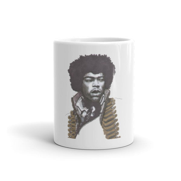 Jimi Hendrix Focus by Robert Bowen Mug - Robert Bowen Tees
