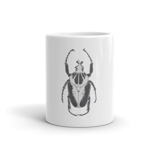 Black & White Beetle by Robert Bowen Mug - Robert Bowen Tees
