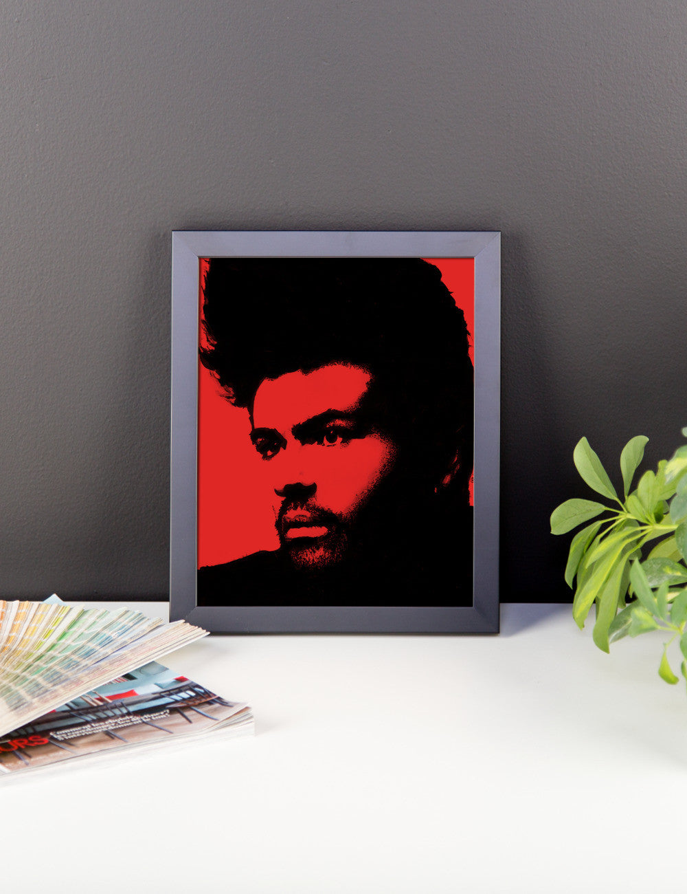 GM Red Framed Poster by Robert Bowen - Robert Bowen Tees