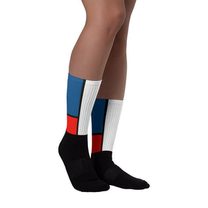 Block Colours One Black foot socks by Robert Bowen - Robert Bowen Tees