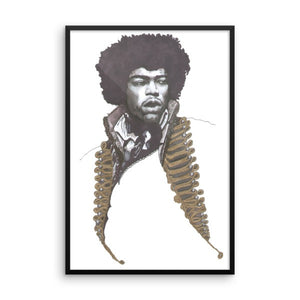 Jimi Hendrix Framed Poster - Robert Bowen Tees