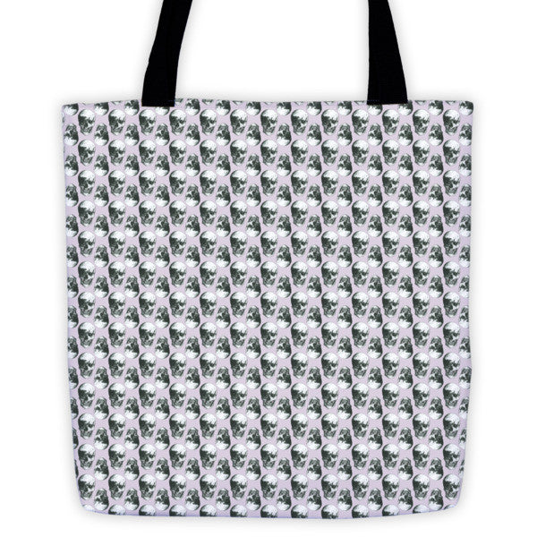 Skulls Retro Pattern by Robert Bowen Tote Bag - Robert Bowen Tees