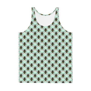 Polka Bees Unisex Tank Top by Robert Bowen
