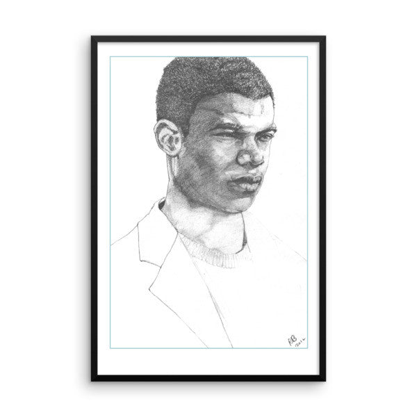 Model Man Framed Poster - Robert Bowen Tees