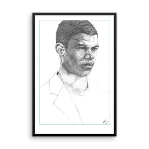 Model Man Framed Poster - Robert Bowen Tees
