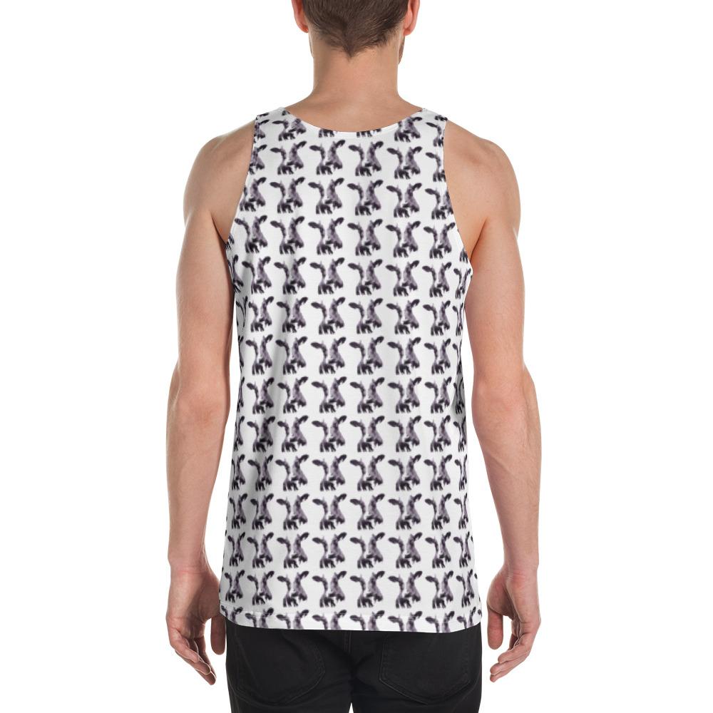 Mad Cow Repeated llustrated by Robert Bowen Unisex Tank Top - Robert Bowen Tees