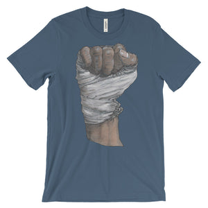 Muhammed Fist Unisex Short Sleeve T-Shirt Illustrated by Robert Bowen - Robert Bowen Tees