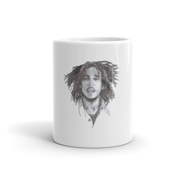 Bob Marley Black Ink by Robert Bowen Mug - Robert Bowen Tees