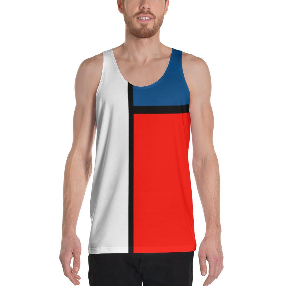 Block Colours Three Unisex Tank Top by Robert Bowen - Robert Bowen Tees