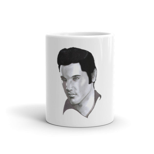 Elvis Presley Black Ink by Robert Bowen Mug - Robert Bowen Tees