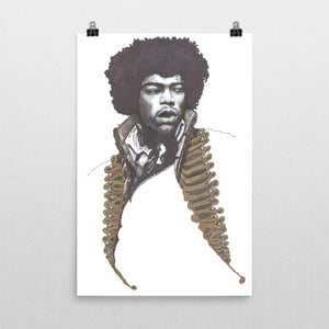 Jimi Hendrix Poster - Robert Bowen Tees