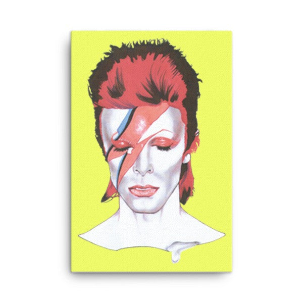 David Bowie Pop Art Canvas by Robert Bowen - Robert Bowen Tees