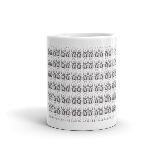 Black & White Beetles Standing Print Mug - Robert Bowen Tees
