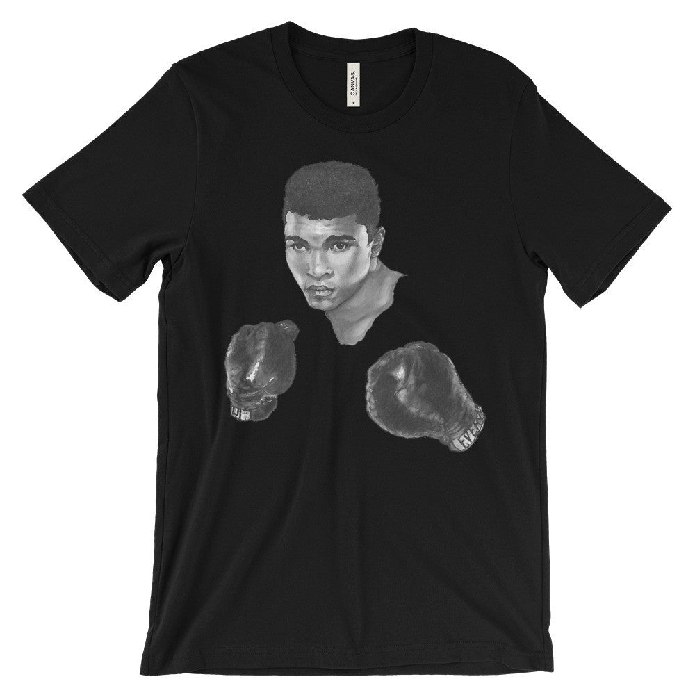 Mo Ali Boxing Unisex Short Sleeve T-Shirt Illustrated by Robert Bowen - Robert Bowen Tees