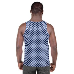 Unisex Blue Stars Tank Top