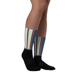 Windrush Mod Black foot socks by Robert Bowen - Robert Bowen Tees