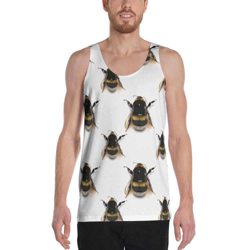 Polka Filtered Bees Unisex Tank Top - Robert Bowen Tees