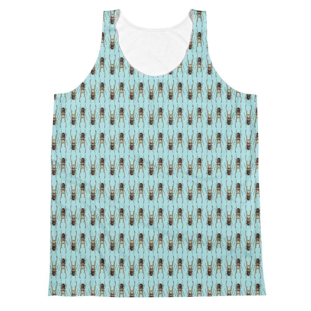 Stag Beetles Opposites Unisex Tank Top Textiles by Robert Bowen - Robert Bowen Tees
