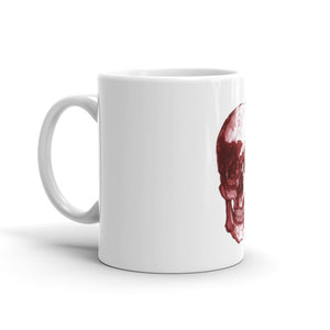 Skull Red Ink by Robert Bowen Mug - Robert Bowen Tees