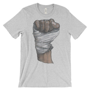 Muhammed Fist Unisex Short Sleeve T-Shirt Illustrated by Robert Bowen - Robert Bowen Tees