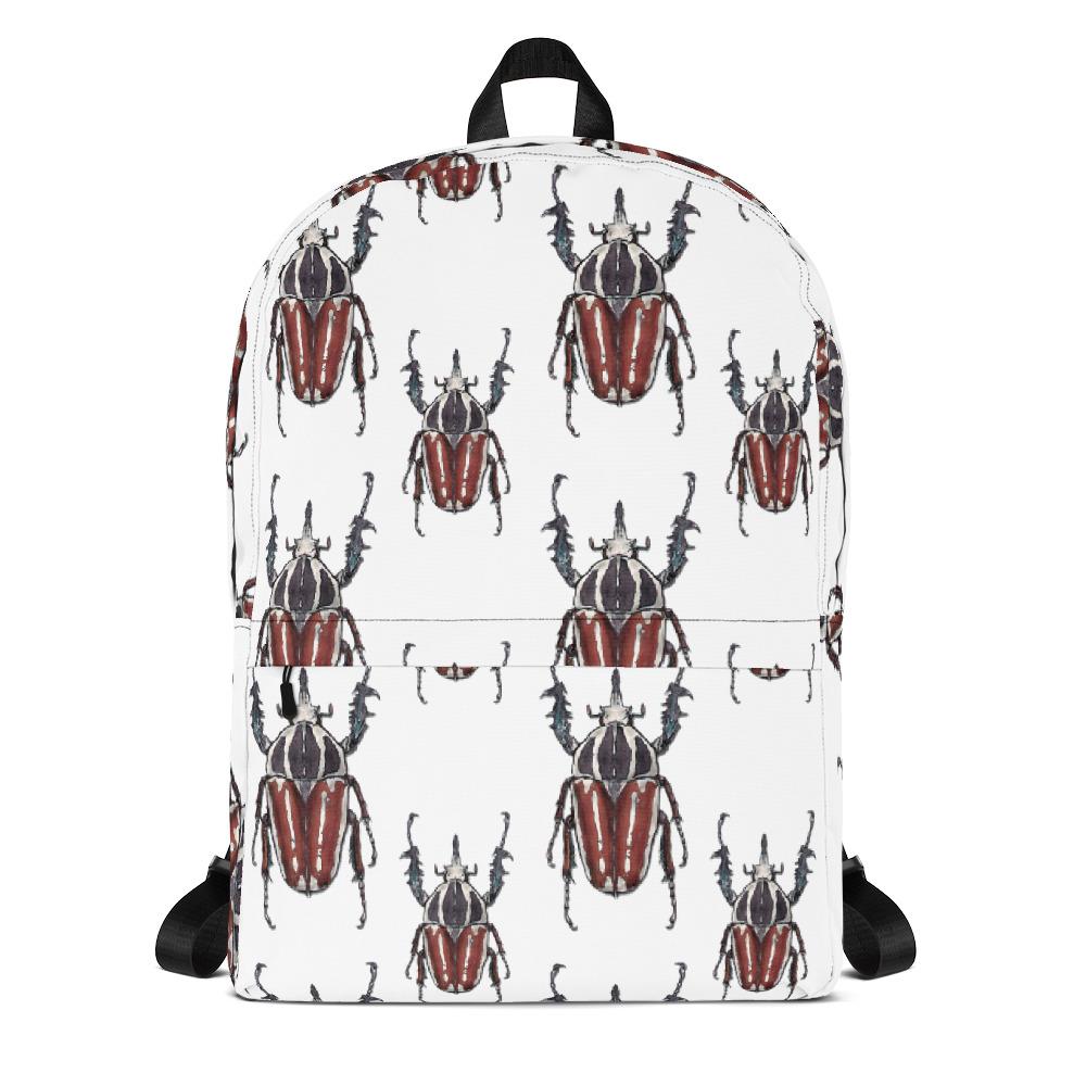 Polka Brown Beetles by Robert Bowen Backpack - Robert Bowen Tees